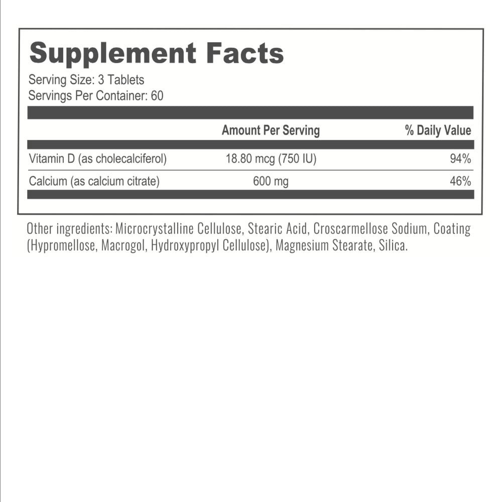 BariatricPal calcium citrate with vitamin D3 visual emphasizes enhanced absorption.