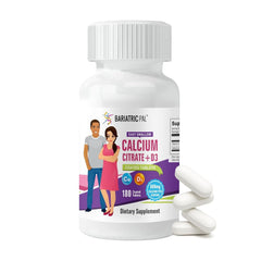 BariatricPal Easy Swallow tablets bottle pour for comfortable intake.