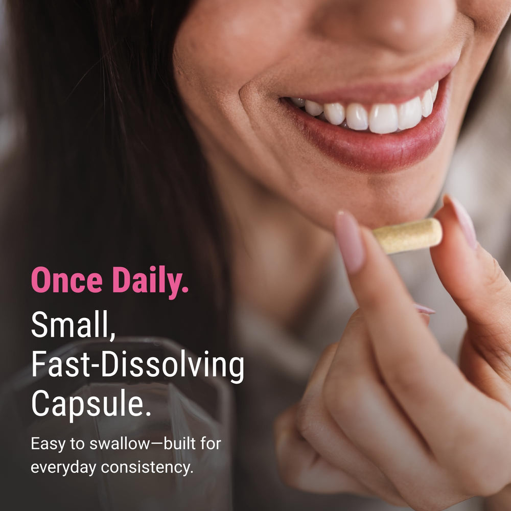 BariatricPal Multivitamin ONE bottle open with capsules on table suggests quick morning routine.