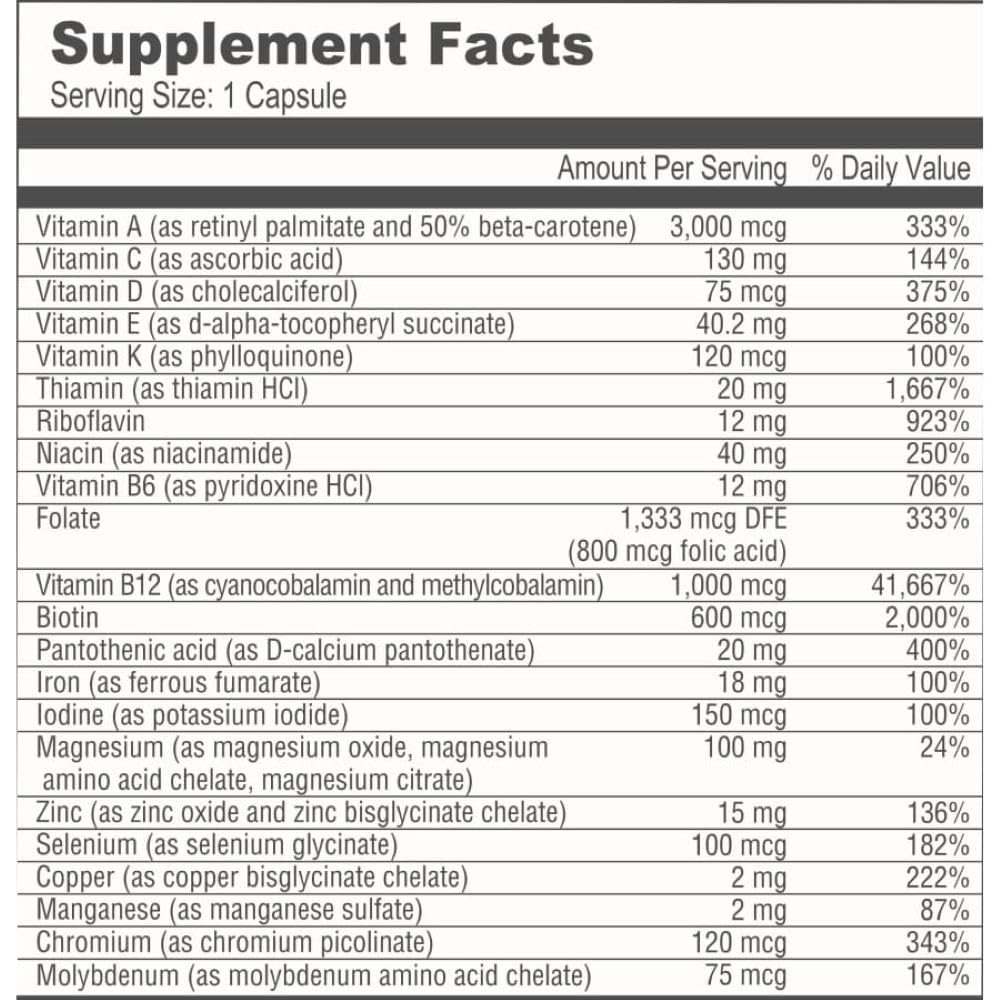 BariatricPal Multivitamin ONE daily-use concept with calendar icon hints routine.
