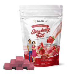 BariatricPal sugar-free calcium citrate soft chews bottle label highlighting formula and flavor