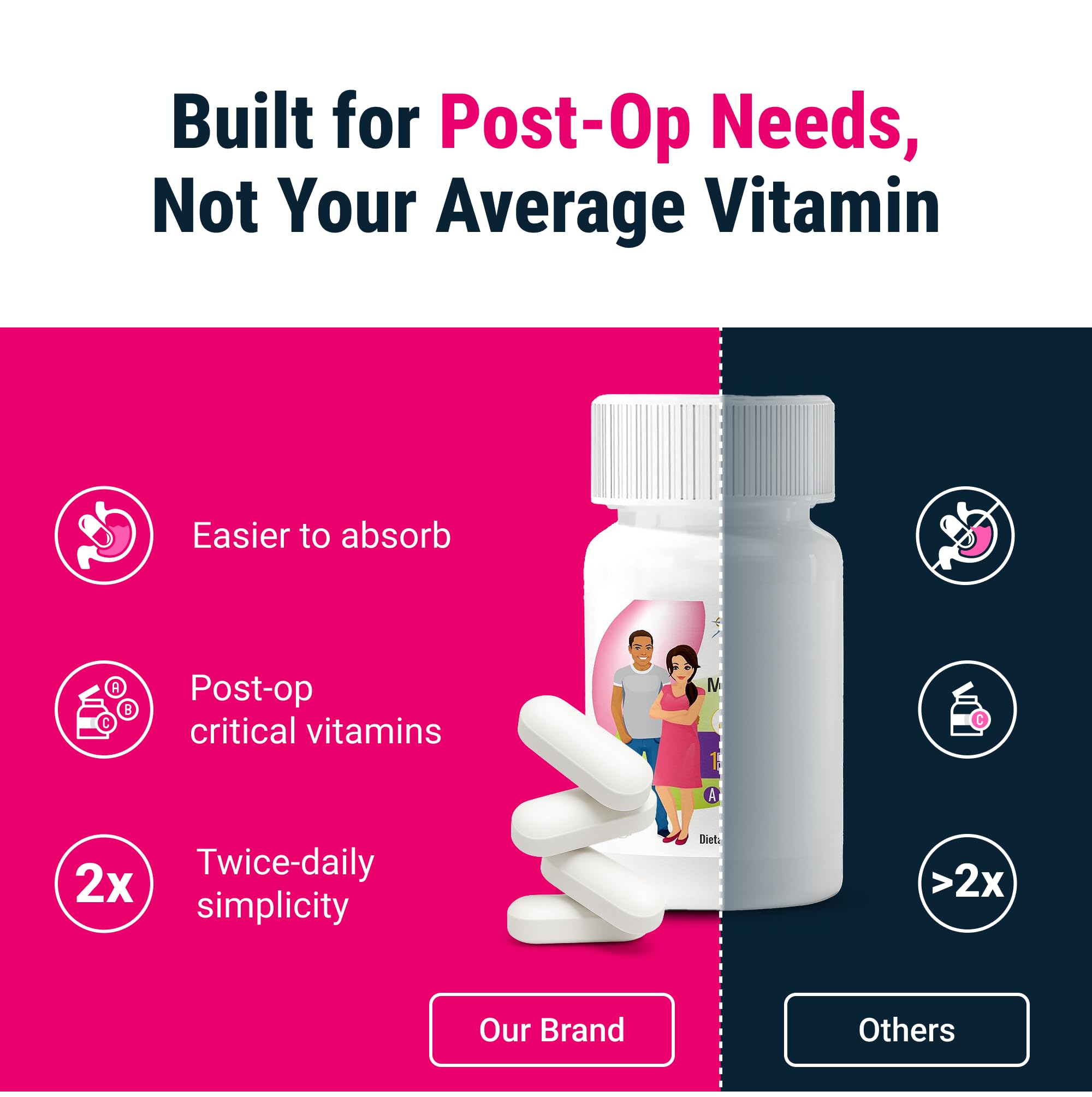 BariatricPal easy swallow formula with water demonstrates quick intake.