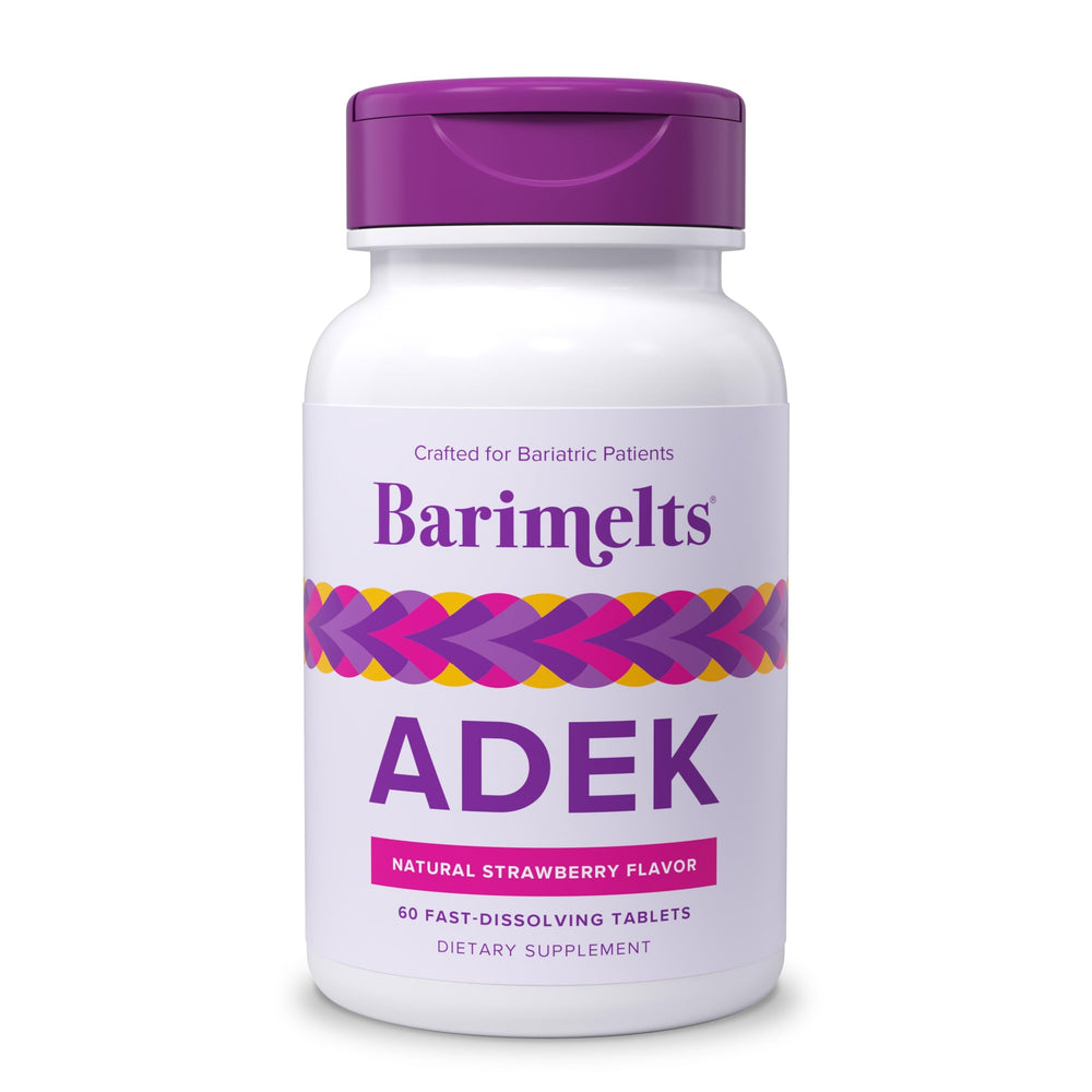 Barimelts ADEK tablets melt on the tongue for easy daily use.