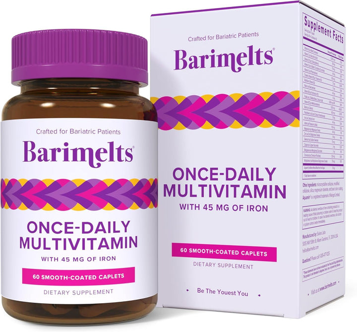 Barimelts once-daily caplets designed for gentle absorption after bariatric surgery