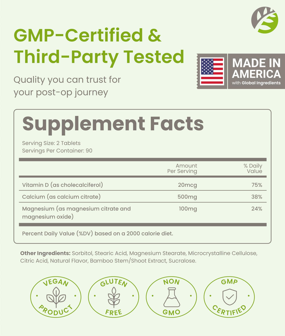 Barislim calcium citrate USA GMP seal highlights quality manufacturing