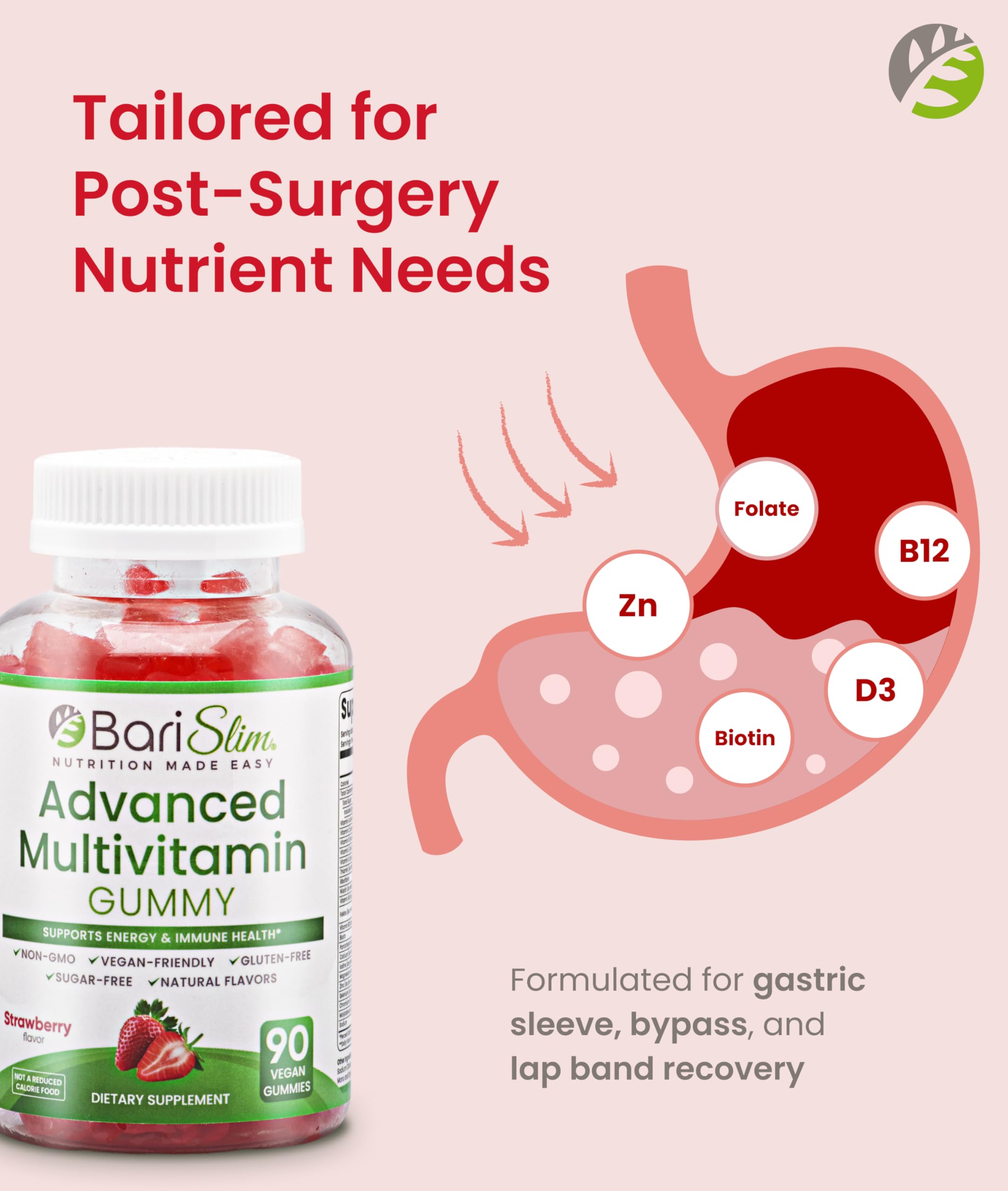 BariSlim gummy close-up reveals chewy texture designed for easy digestion