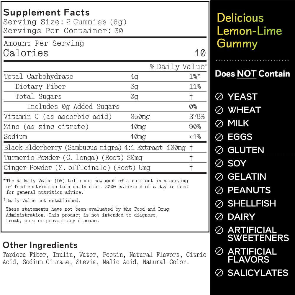 Close-up Barker Wellness Immunity Gummies with elderberry for antioxidant support
