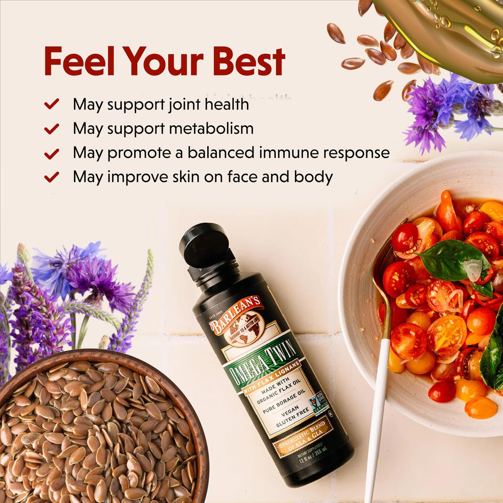 Barlean's Borage oil cold-pressed for daily GLA support.