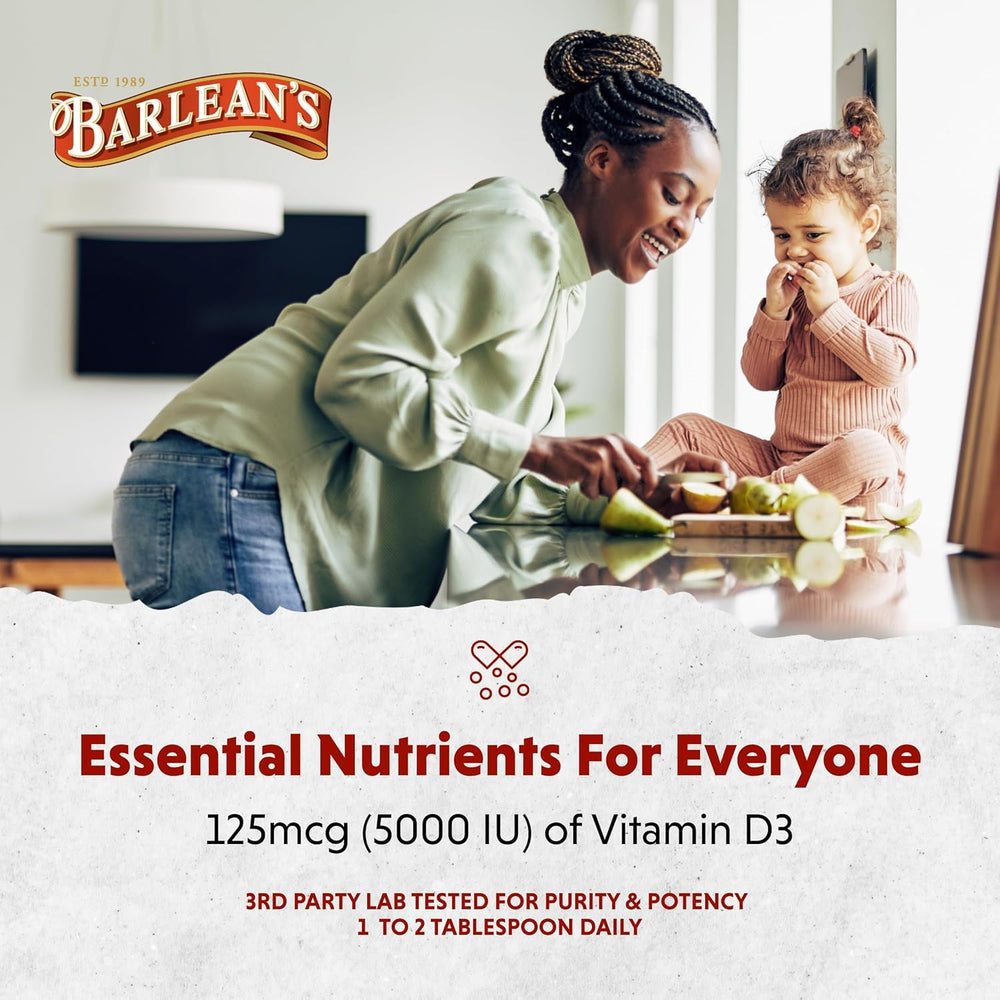 Barlean's D3 liquid added to yogurt or smoothies for versatility