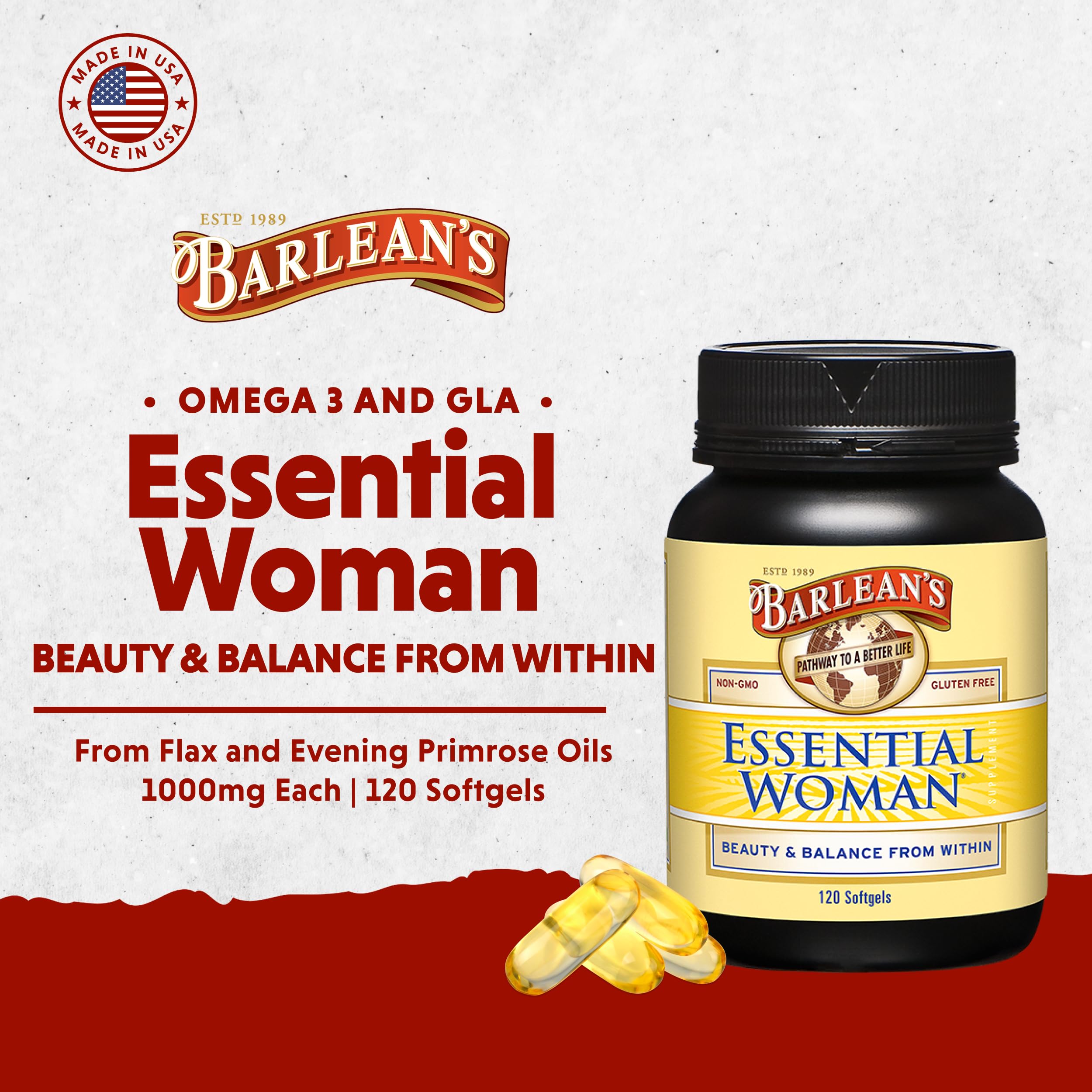 Barlean's flax oil ingredient spotlight for skin nourishment and vitality