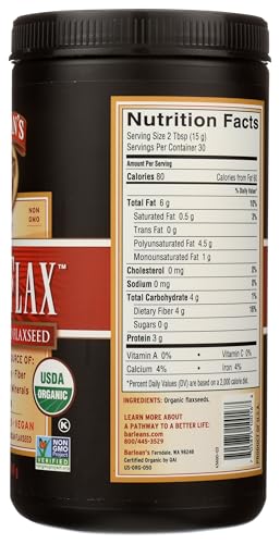 Barlean's Forti-Flax used in baking to boost fiber.