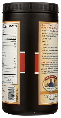 Barlean's Forti-Flax coarse meal texture ideal for smoothies and baking.