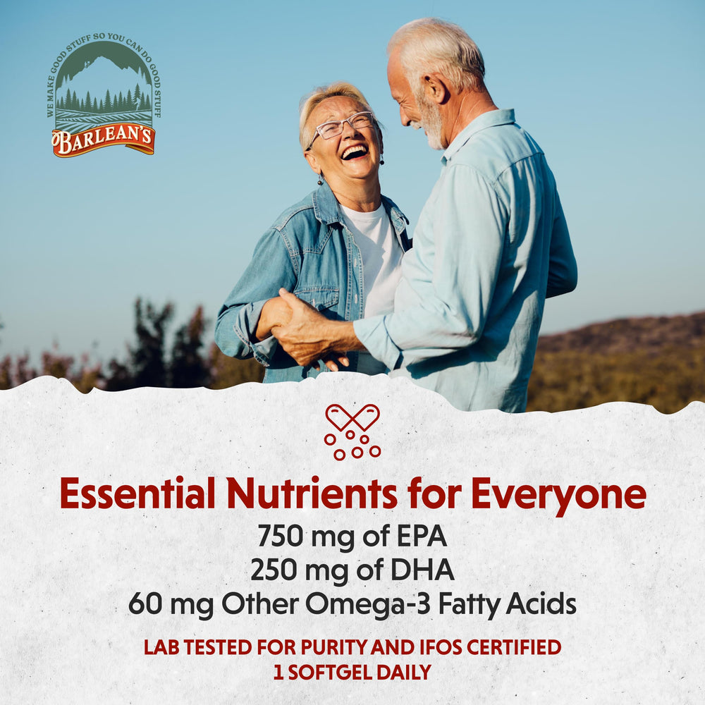 Barlean's Ideal Omega-3 USA-made supplement for reliability.