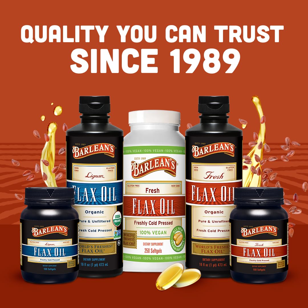 Barlean's Made in USA stamp underscores decades of experience and trusted quality.