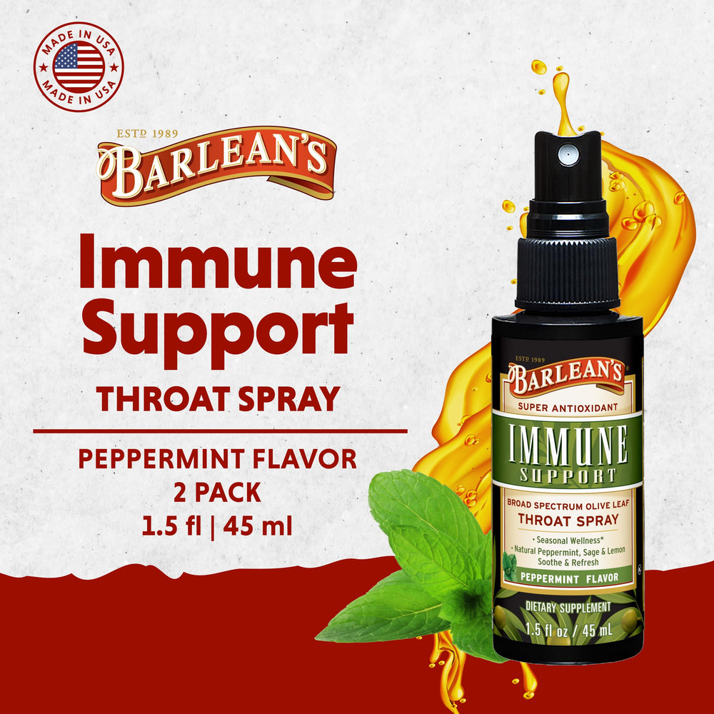 Barlean's Olive Leaf Complex ingredients close-up highlighting potency.