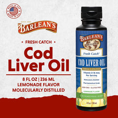 Barlean's Omega-3 drops close-up highlighting EPA/DHA richness.