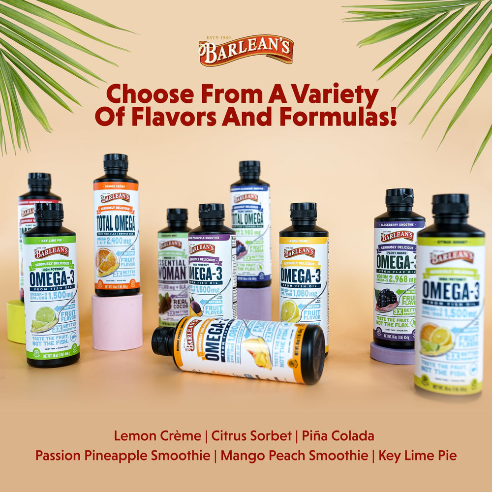 Barlean's Omega-3 made in the USA supports family nutrition