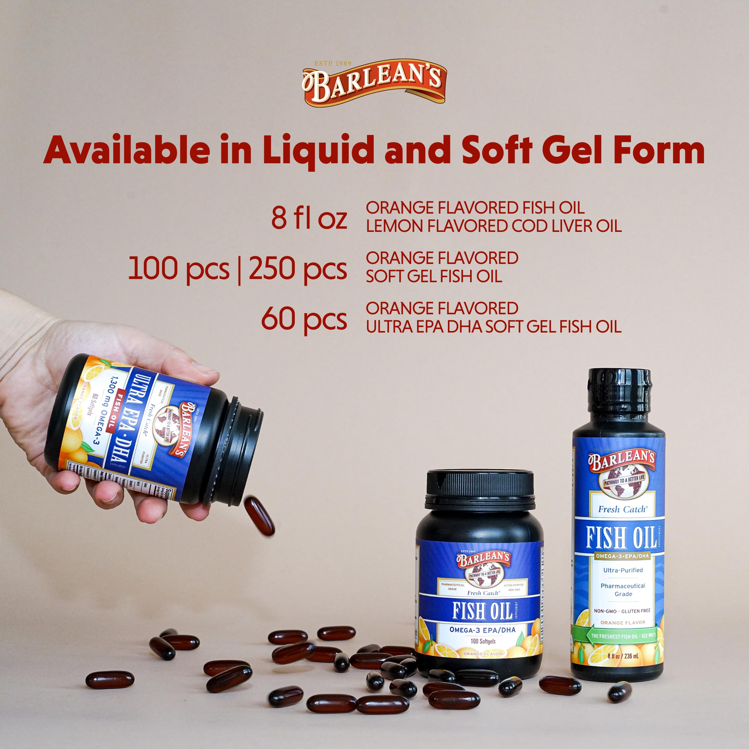 Barlean's proudly made in USA label supports local manufacturing.