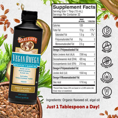 Barlean's Vegan Omega spoon-dispense ready to take straight or on foods.