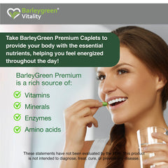 BARLEYGREEN Kelp and brown rice blend shown as plant-based capsule ingredients
