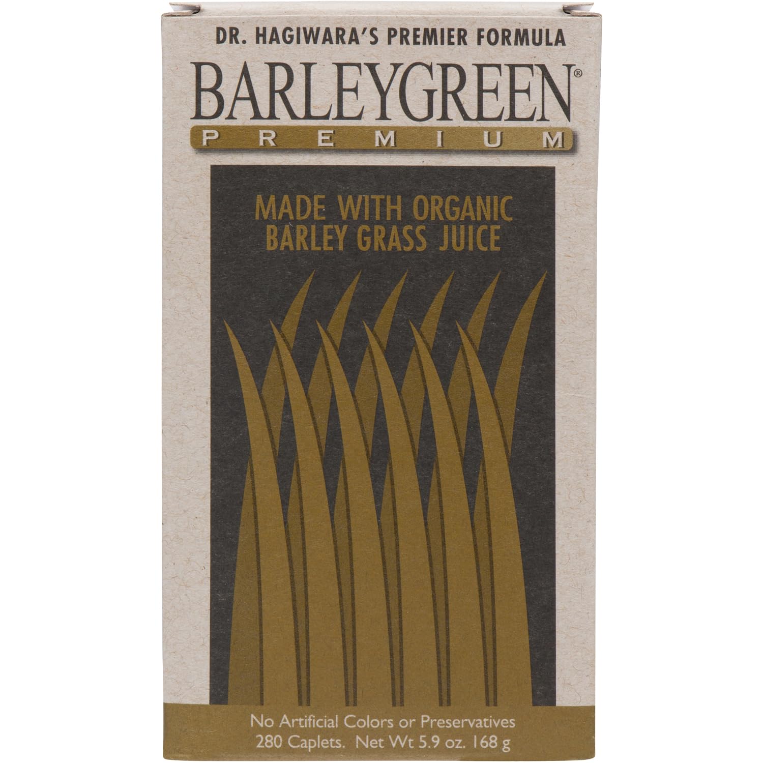 BARLEYGREEN vegan non GMO badge on label communicates plant-based quality
