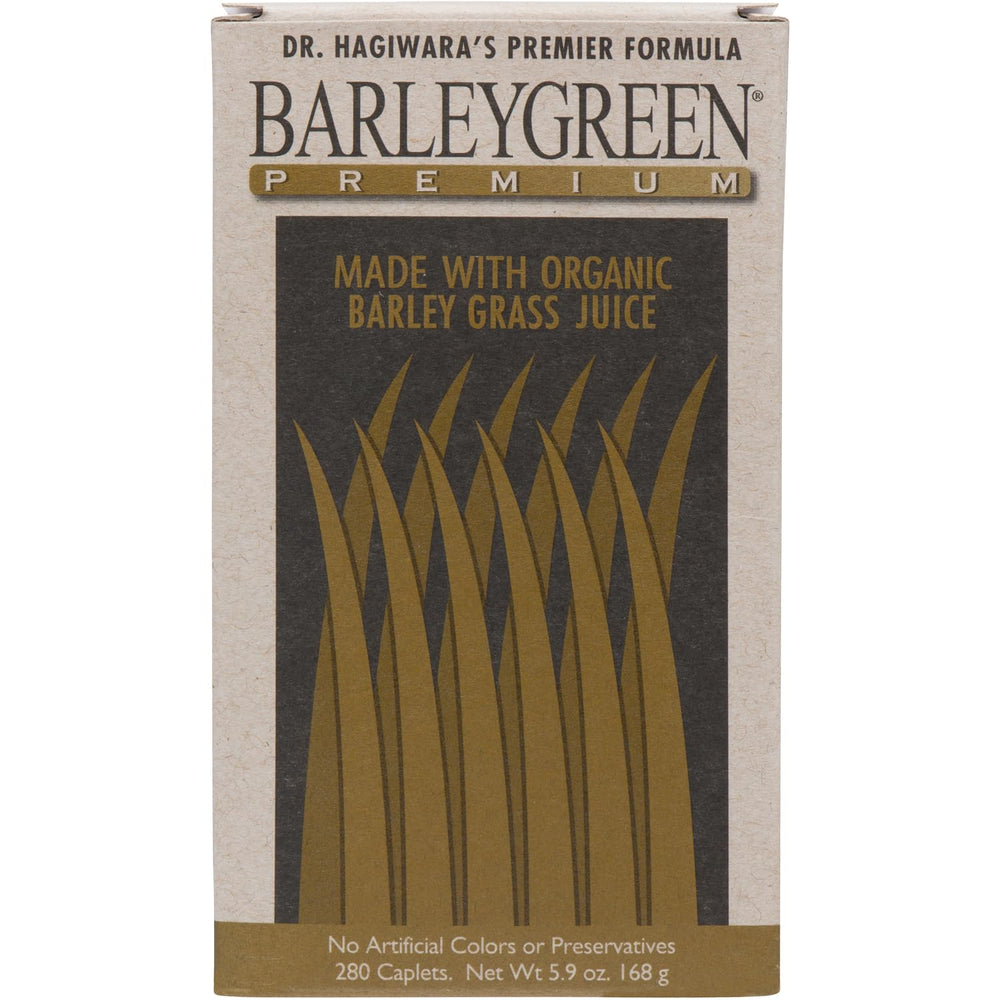 BARLEYGREEN vegan non GMO badge on label communicates plant-based quality