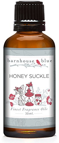 Barnhouse Blue honeysuckle fragrance oil 30ml bottle ideal for candles and soaps.