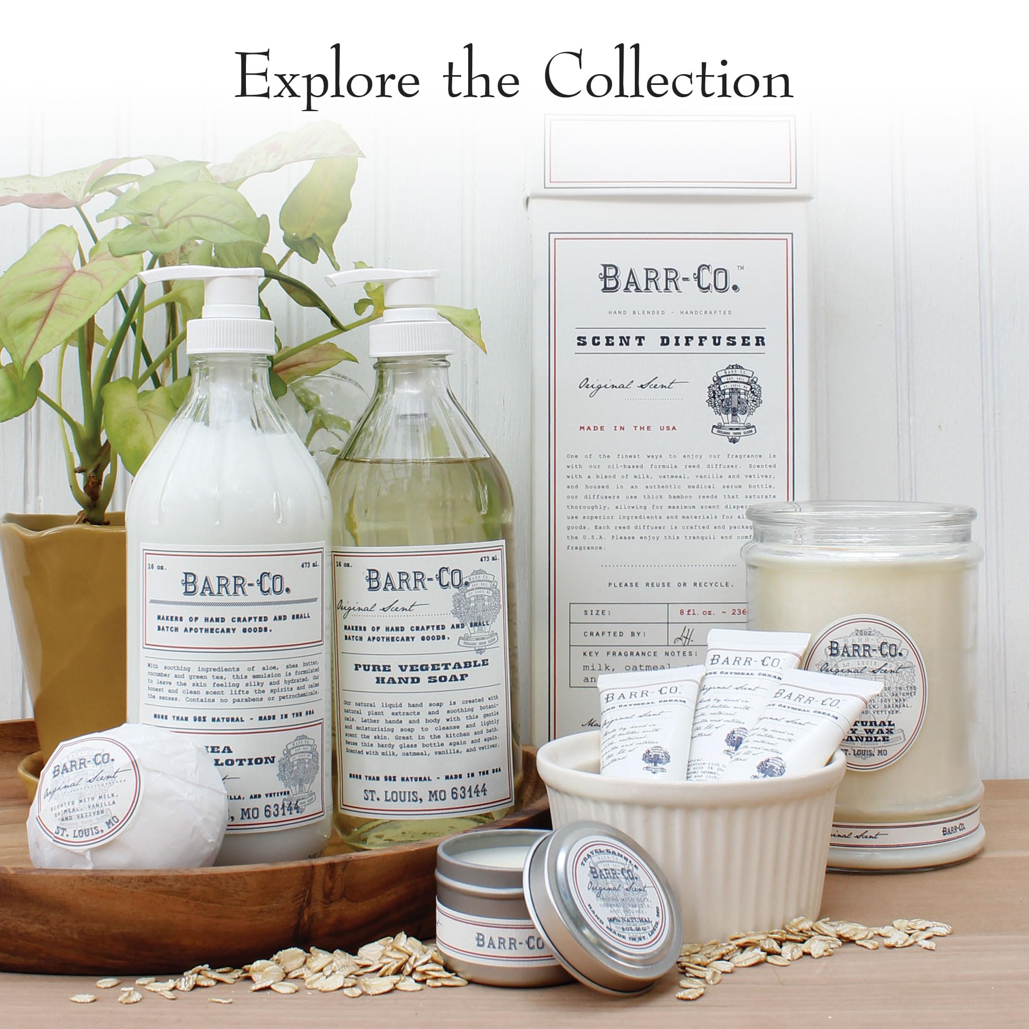 Barr Co milk-oat-vanilla aroma for cozy mornings and relaxed evenings.
