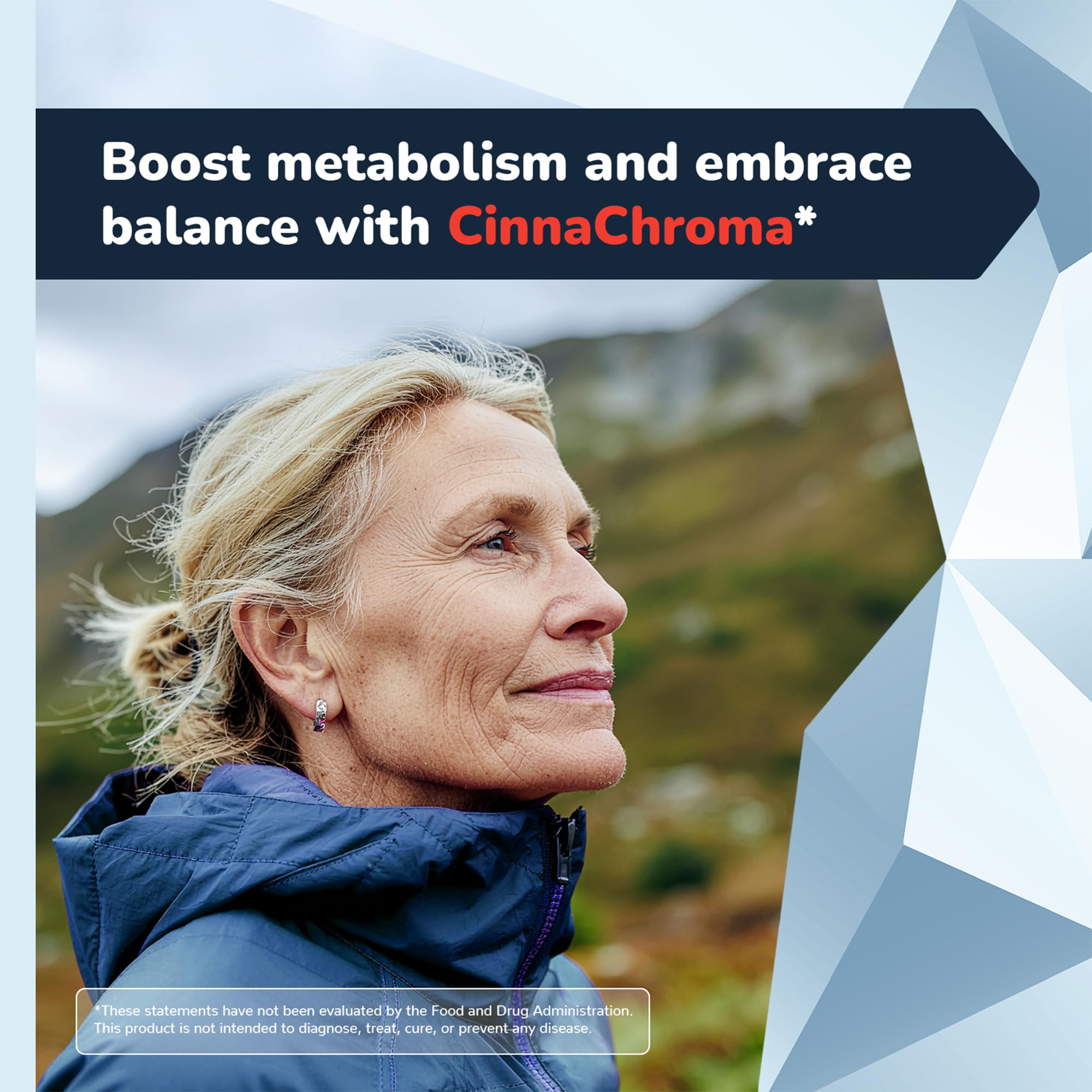 Barton Nutrition CinnaChroma ingredients chart; communicates chromium, vanadium, D3 and K2 blend.