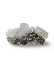 Bartra Product Peruvian calcite cluster with pyrite and quartz for display and collection.