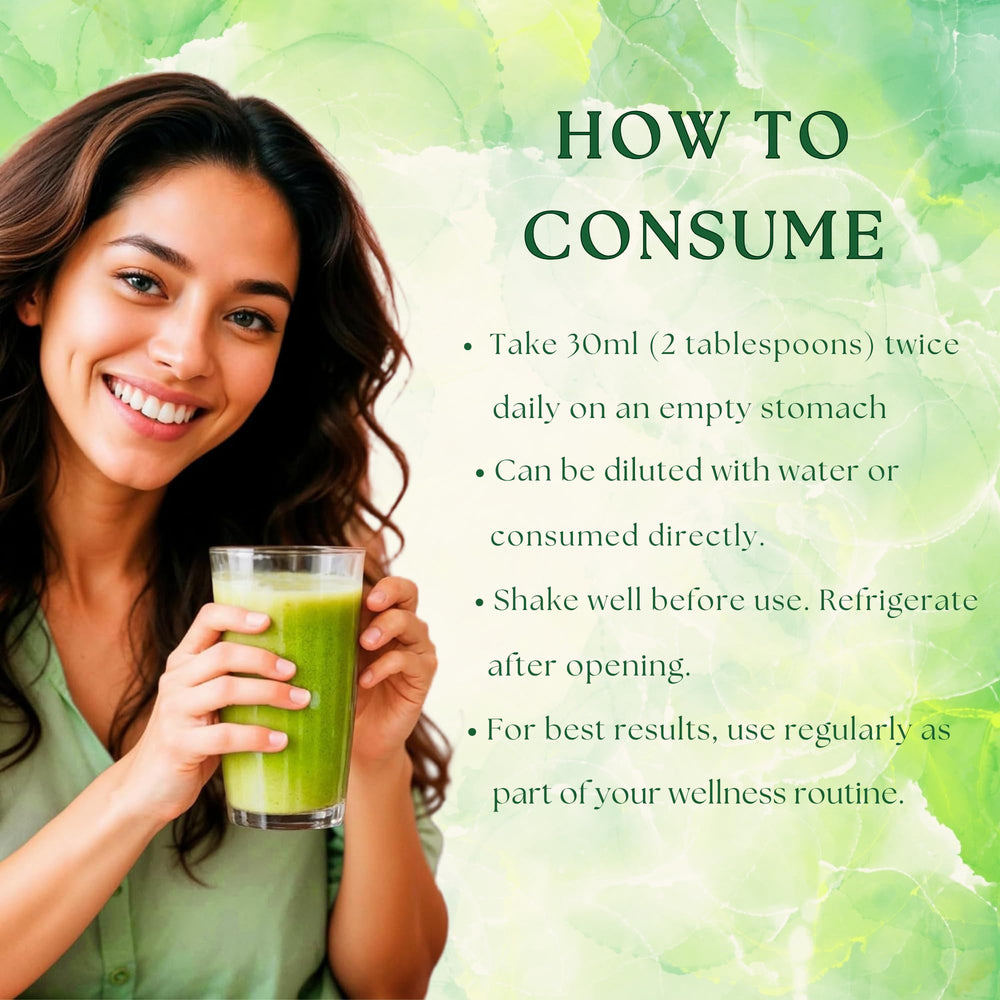 Basic Ayurveda Bitter Gourd Juice store display showcasing brand trust and availability.
