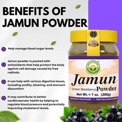 Basic Ayurveda Jamun powder in a tea cup ready to mix into warm herbal tea.