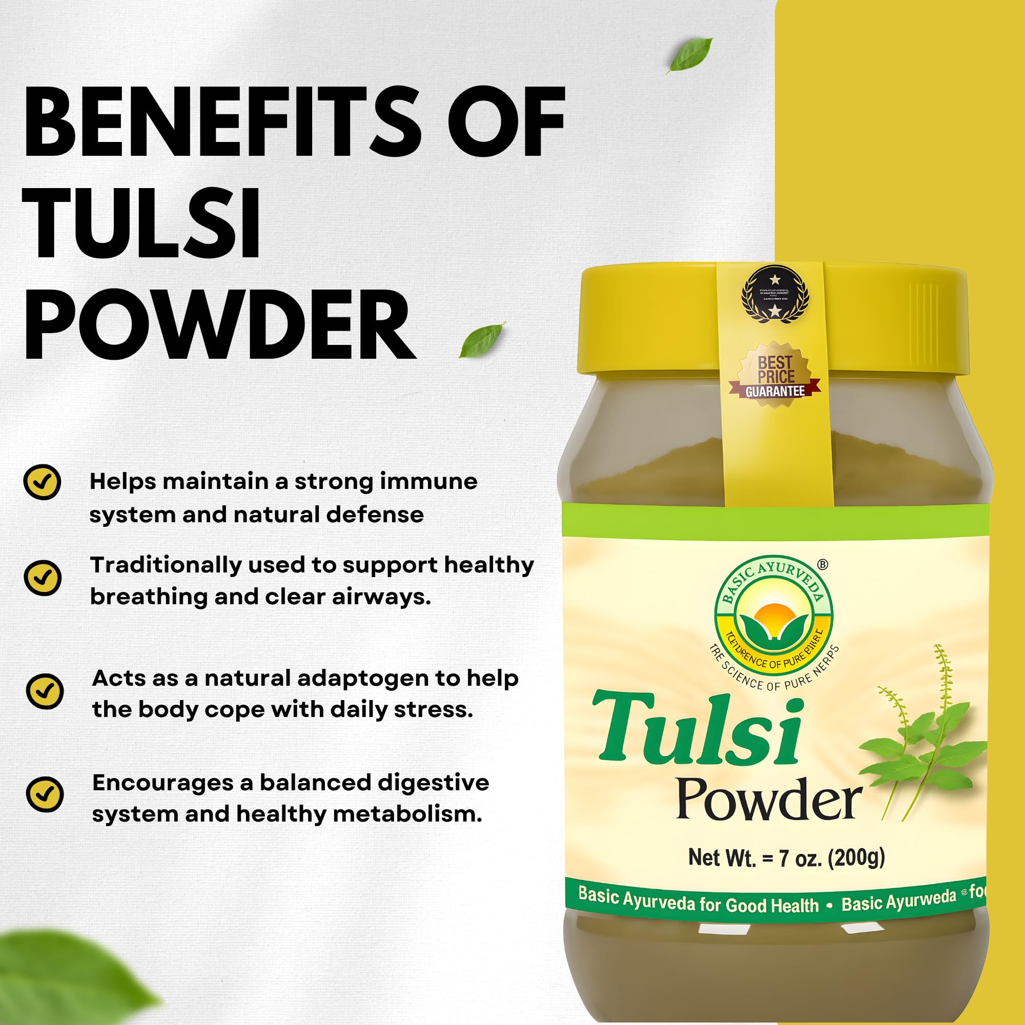 DIY face mask with Basic Ayurveda Tulsi powder and rose water mix