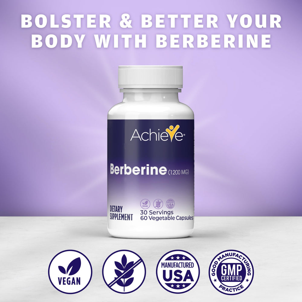 Basic Brands Berberine capsules in hand suggesting convenient daily use.