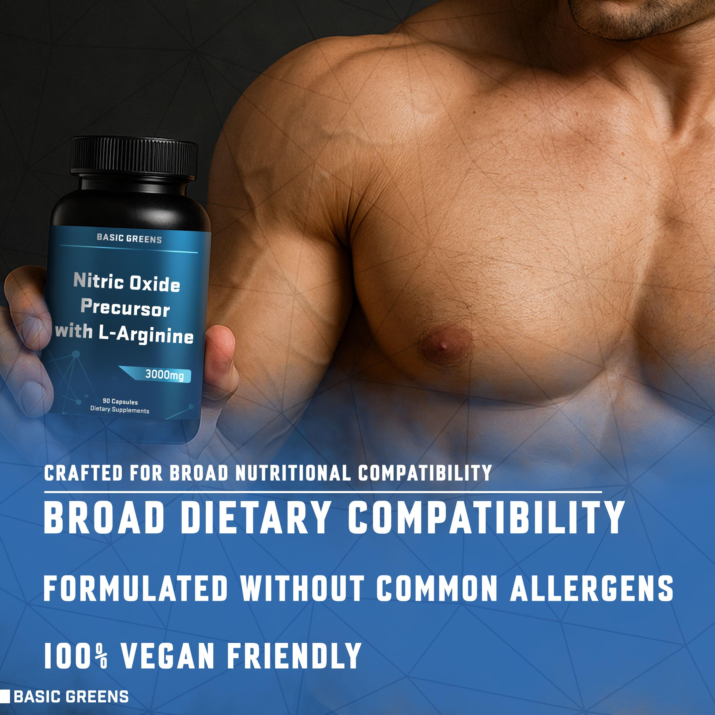 Basic Greens bottle shown in a daily use context for routine fitness