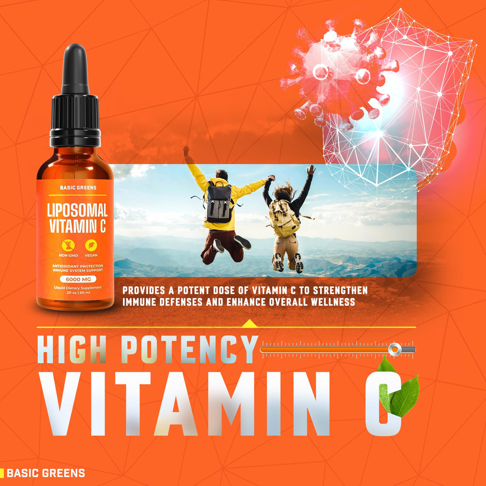 Basic Greens liposomal C 6000mg offers high-absorption compared to powders.