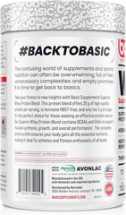 BASIC SUPPLEMENTS whey protein shake showcases creamy texture and flavor