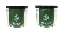 Bath and Body Works Aromatherapy 3-Wick Candle Eucalyptus Spearmint enhances living spaces with a refreshing aroma.