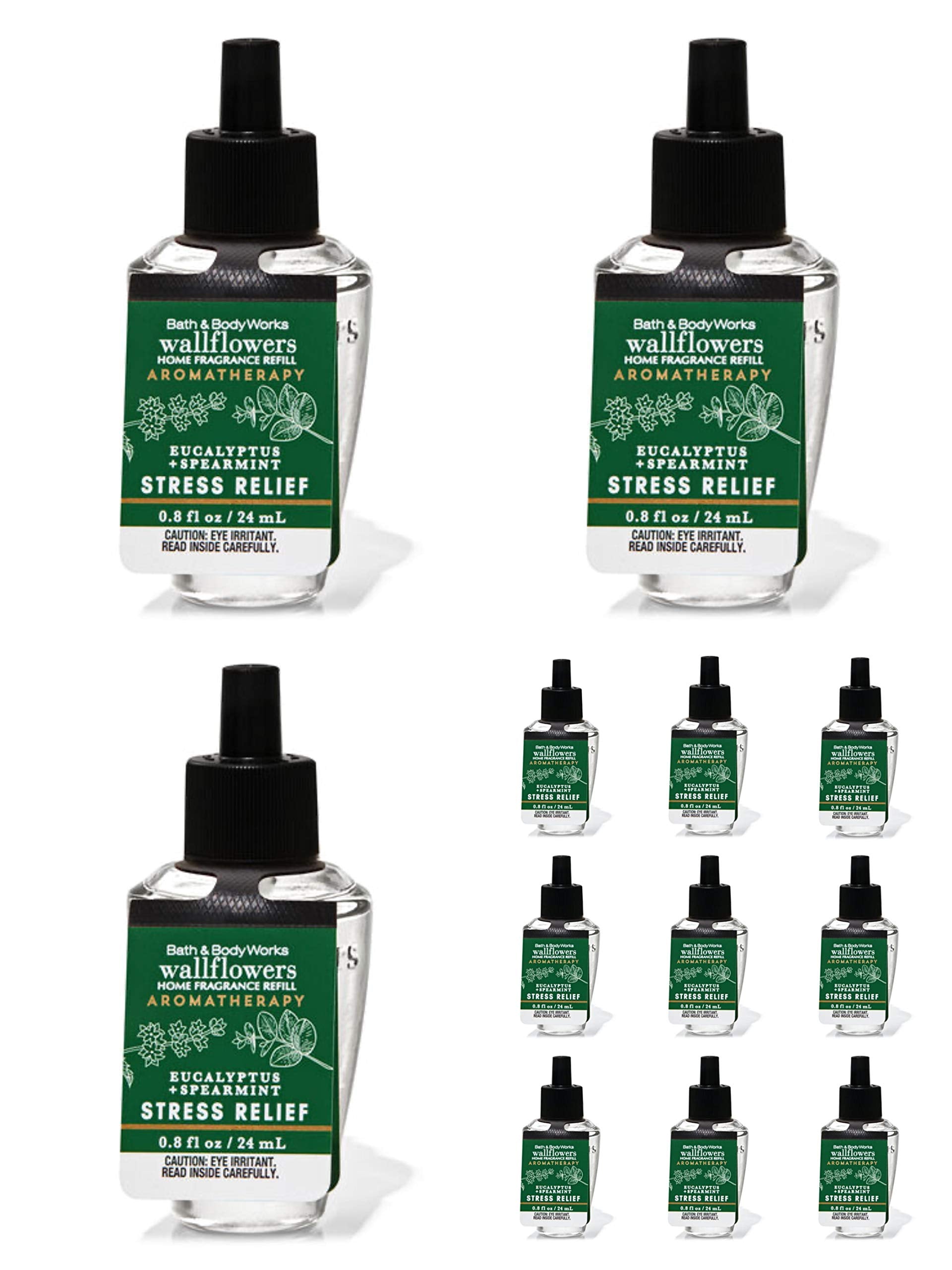 Bath & Body Works Wallflowers unit with Eucalyptus Spearmint refill, room feels refreshed.