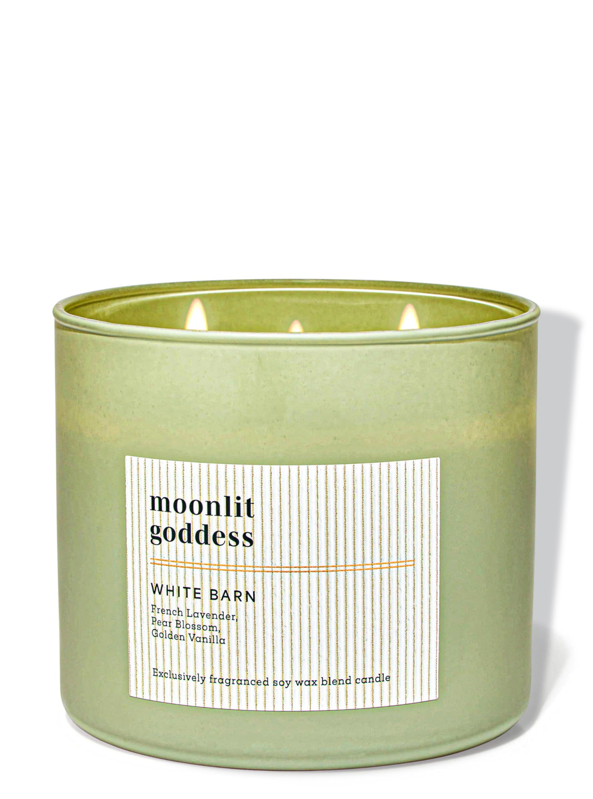 Bath & Body Works Moonlit Goddess 3-Wick Candle for serene evenings and fragrant ambiance.