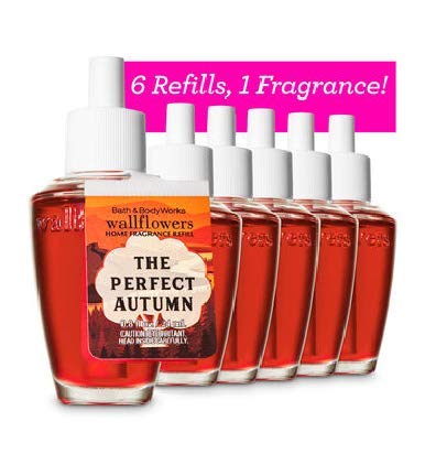 Bath & Body Works Perfect Autumn Wallflowers refill bulbs for continuous room fragrance