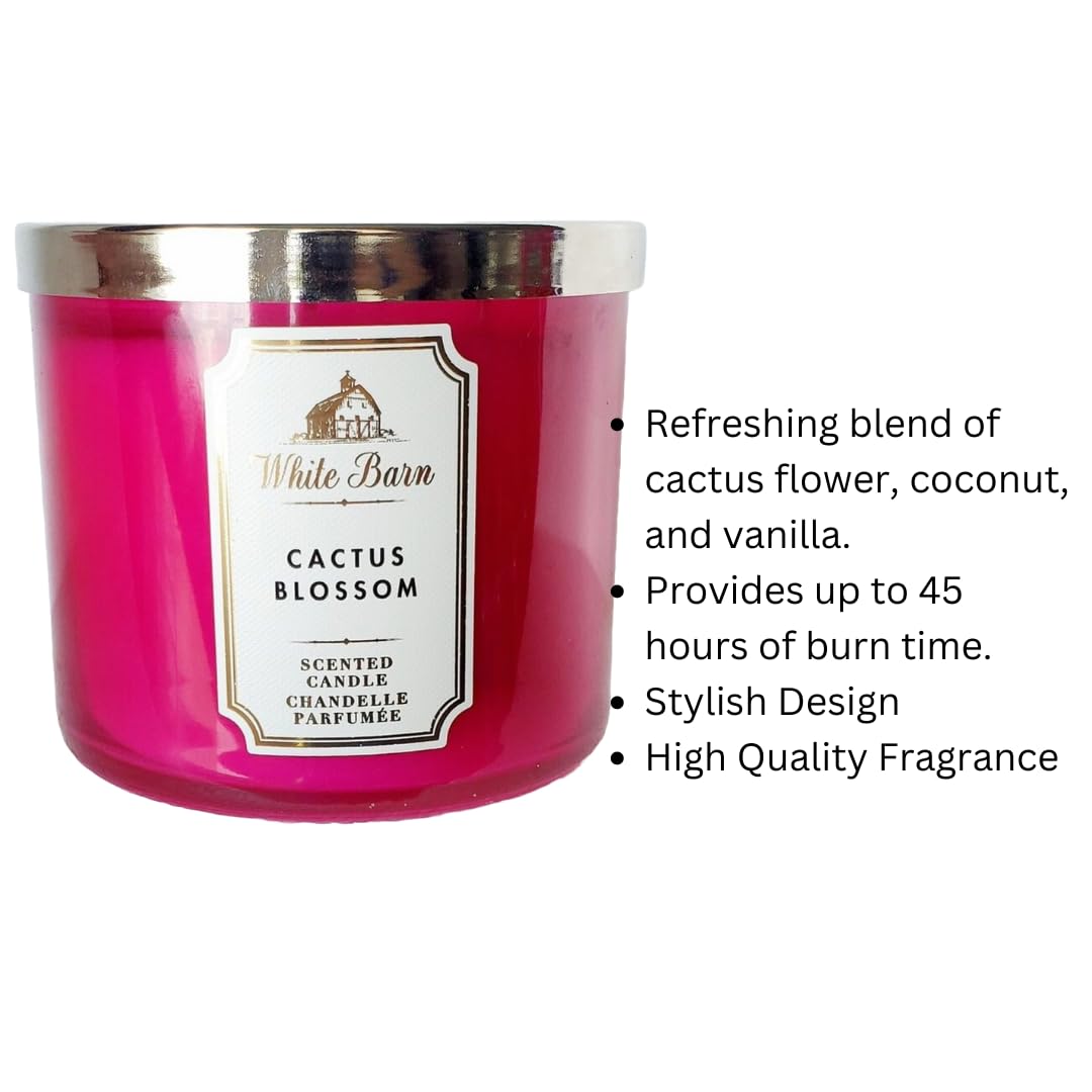 Bath & Body Works White Barn 3-Wick Candle delivers long-lasting fragrance in any room.