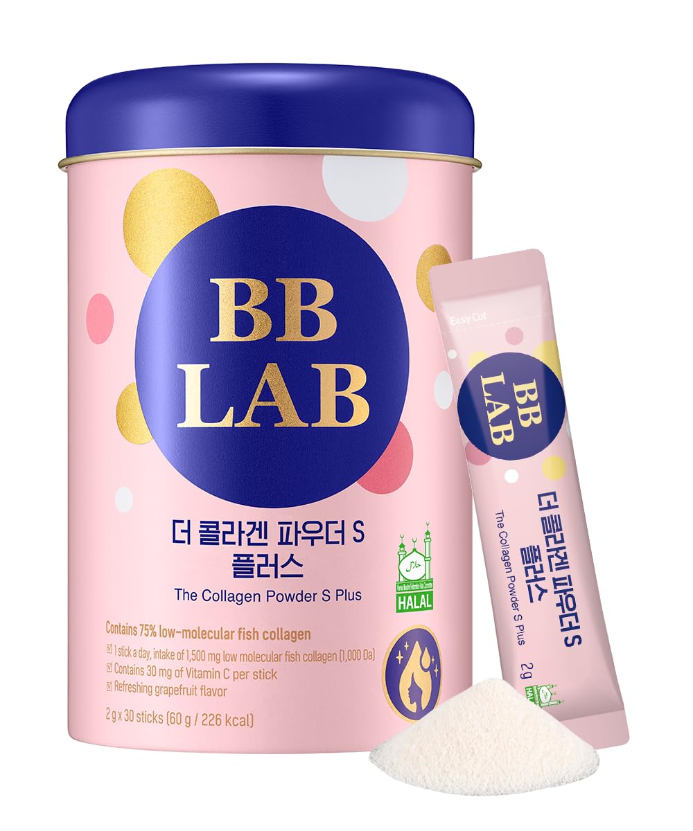 BB LAB Collagen S Plus halal-certified sticks for convenient daily use supporting skin health.