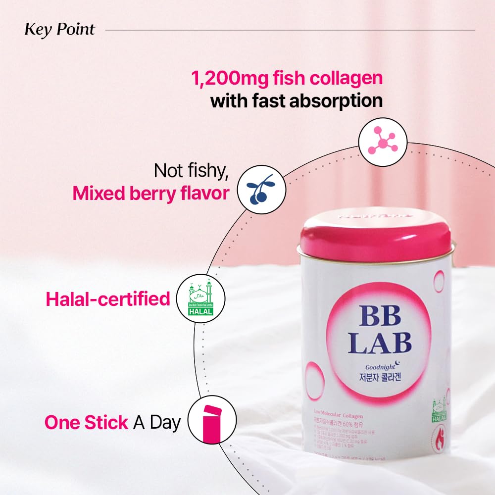 BB LAB Good Night single-serve packaging ready for on-the-go routines.