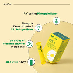 BB LAB Pineapple Enzyme sachets on the go highlighting portable daily digestion aid