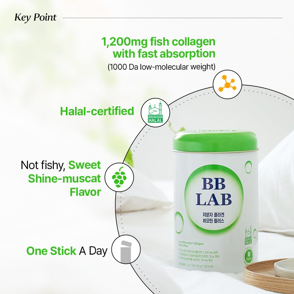 BB LAB shine muscat flavor stick close-up highlighting tasty, easy collagen intake.