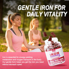BBEEAAUU Heme iron gummies for gentle stomach support and better absorption.