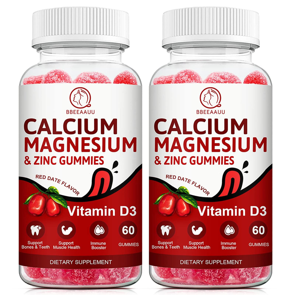 BBEEAAUU calcium-magnesium-zinc-vitamin-d bottle for family bone support