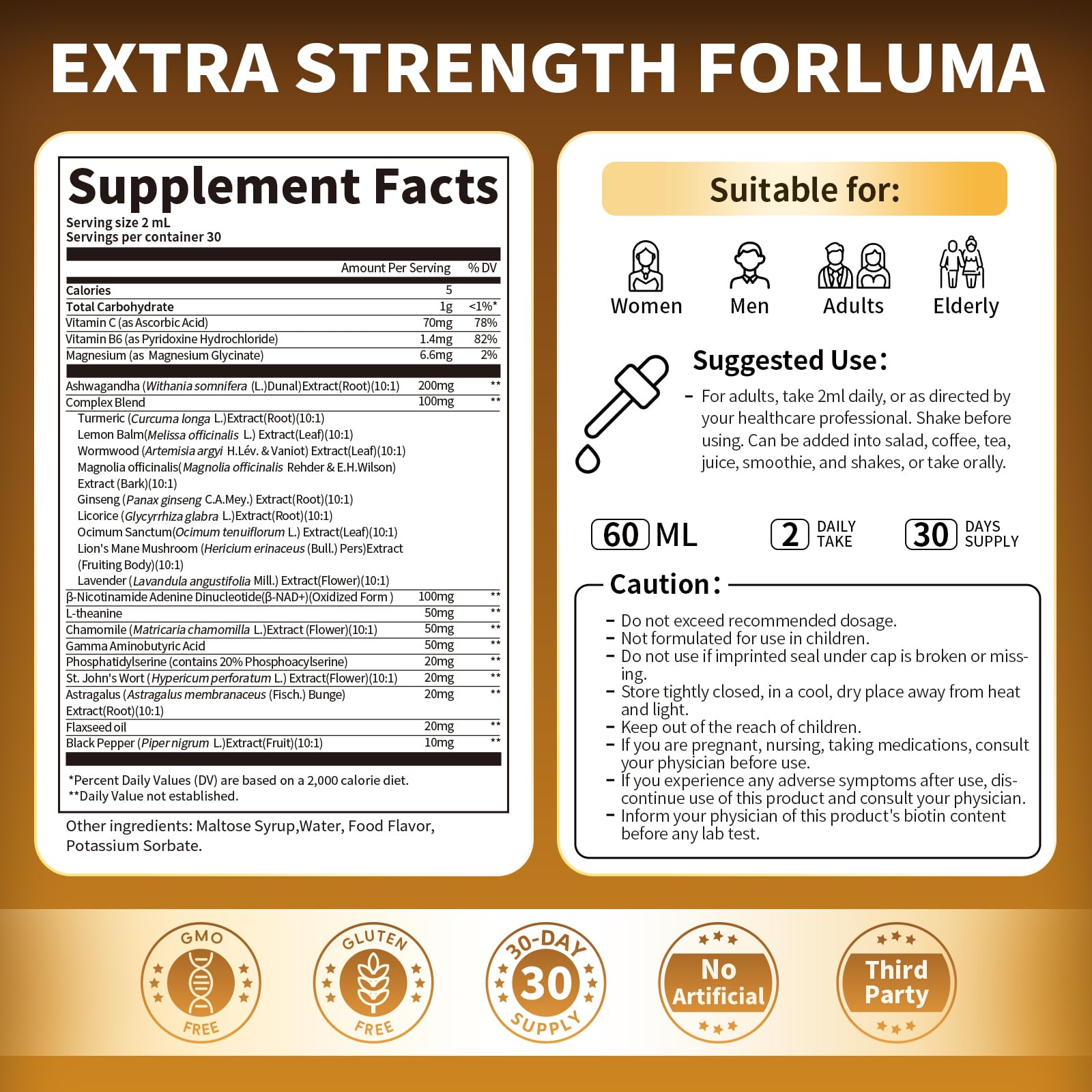 BBEEAAUU cortisol supplements display emphasizes vegan, sugar-free formulation.