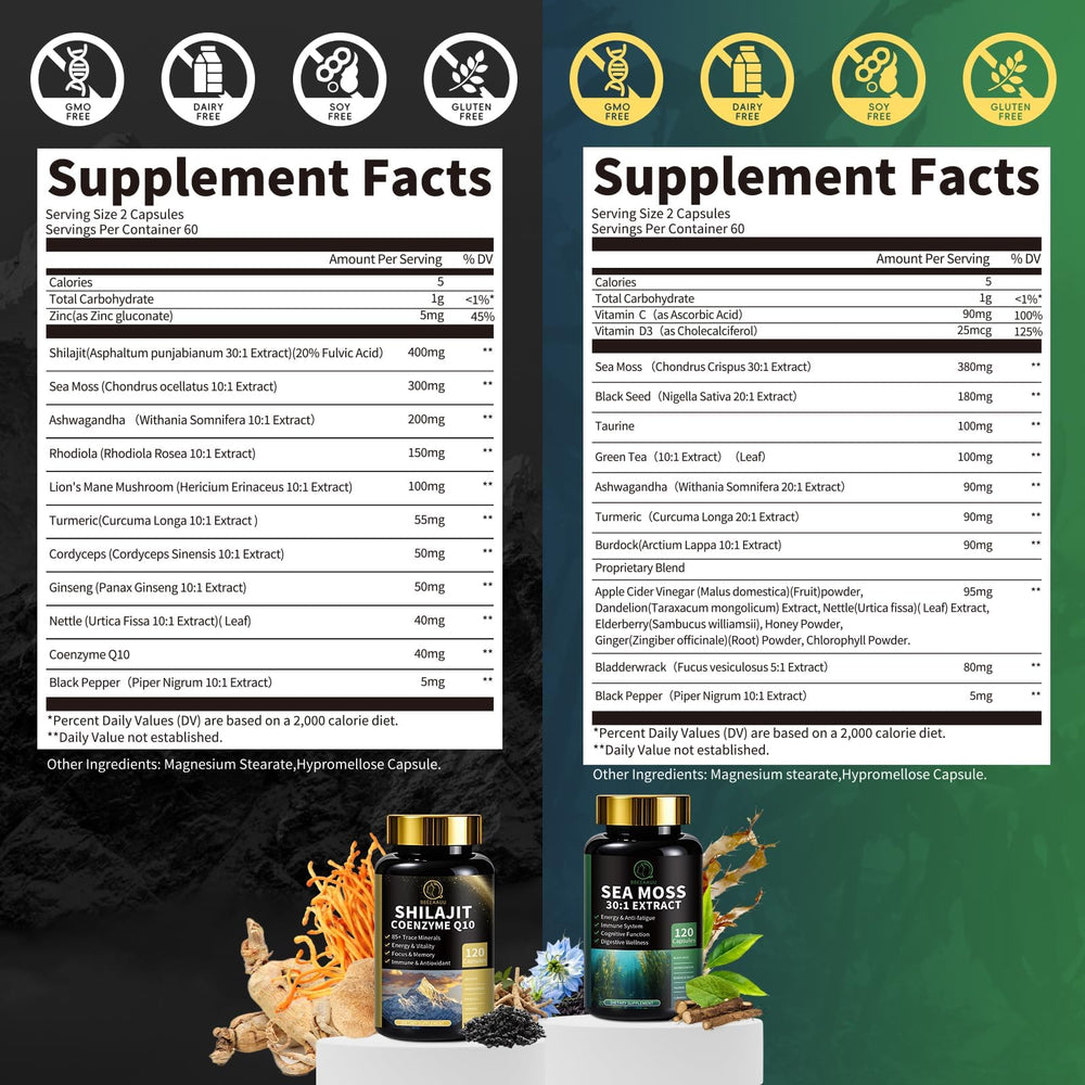 BBEEAAUU Shilajit capsules close-up for steady energy.